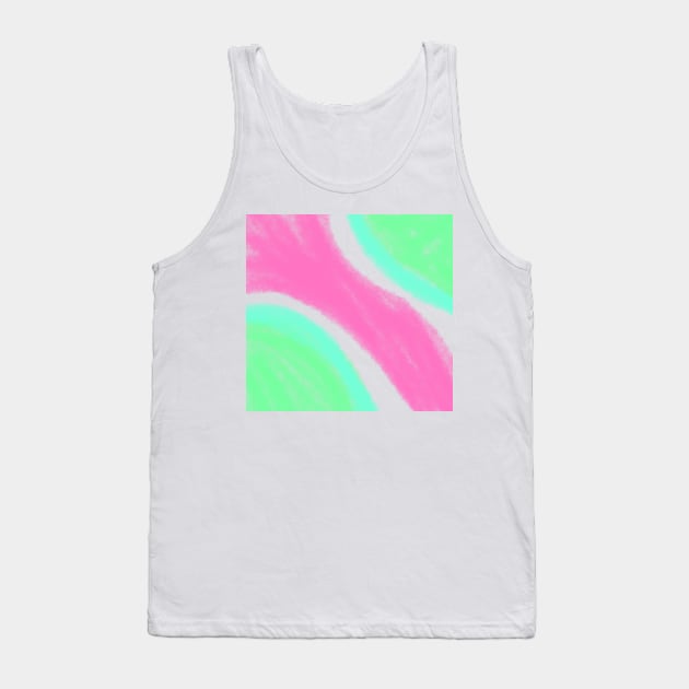 Pink green watercolor art design Tank Top by Artistic_st
